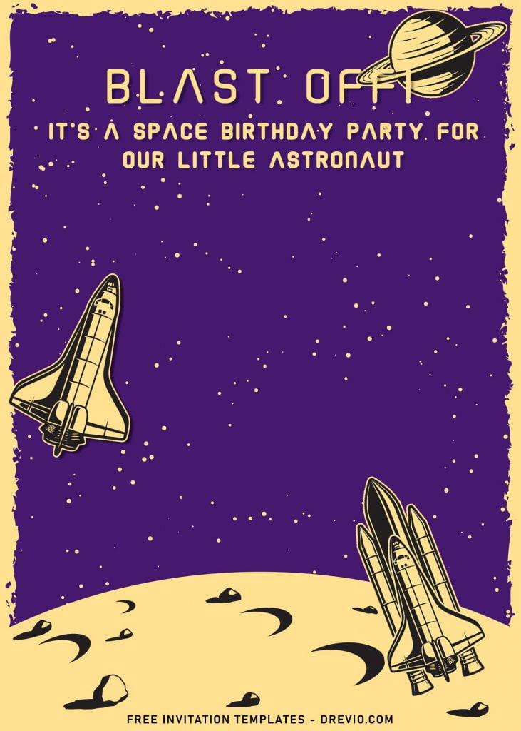 8+ Magnificent Poster Style Outer Space Birthday Invitation Templates and has Space Font styles