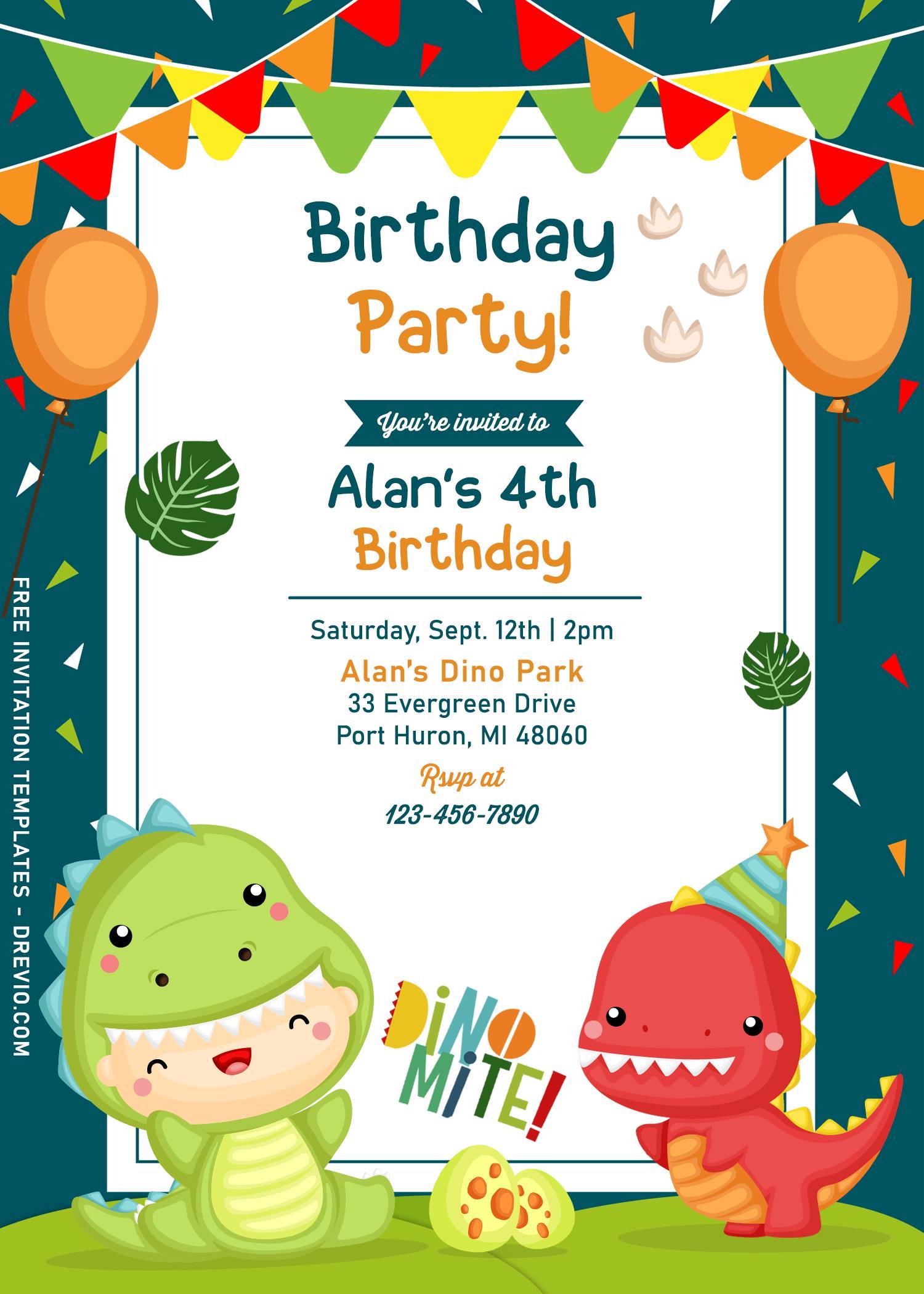 Birthday Invitation Card Template For Twins - Printable Templates Free