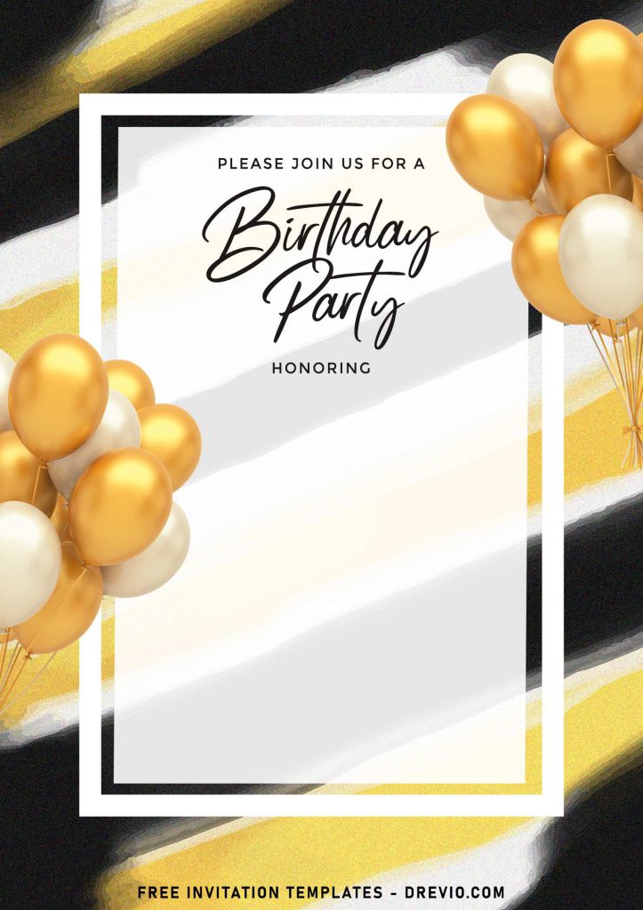 11+ Elegant Gold Birthday Invitation Templates