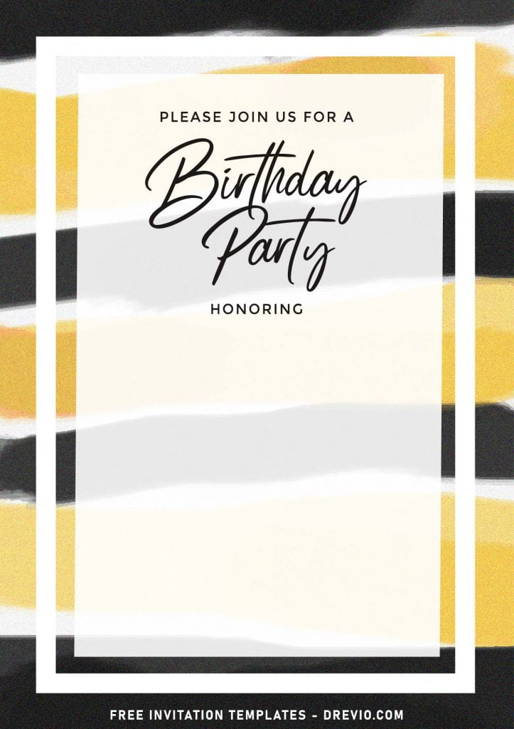 Invitation Template of 11+ Elegant Gold Birthday Invitation Templates 1