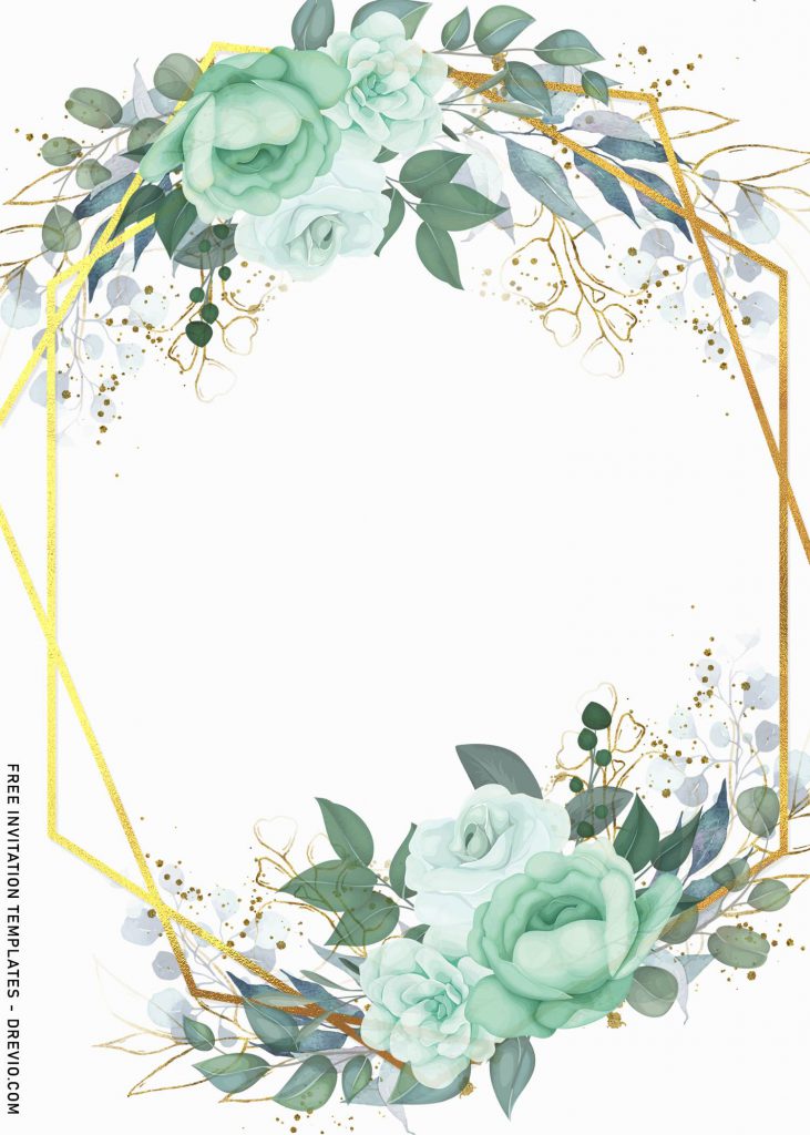 11+ Greenery Boho Wedding Invitation Templates and has watercolor roses