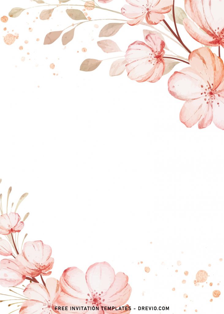 8+ Pristine Watercolor Cherry Blossom Birthday Invitation Templates and has beautiful watercolor magnolias