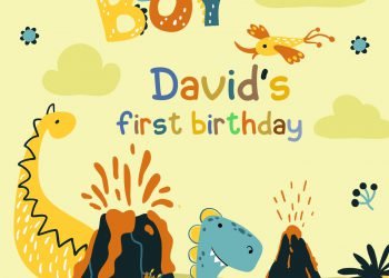 7+ Cute Dino Party Birthday Invitation Templates
