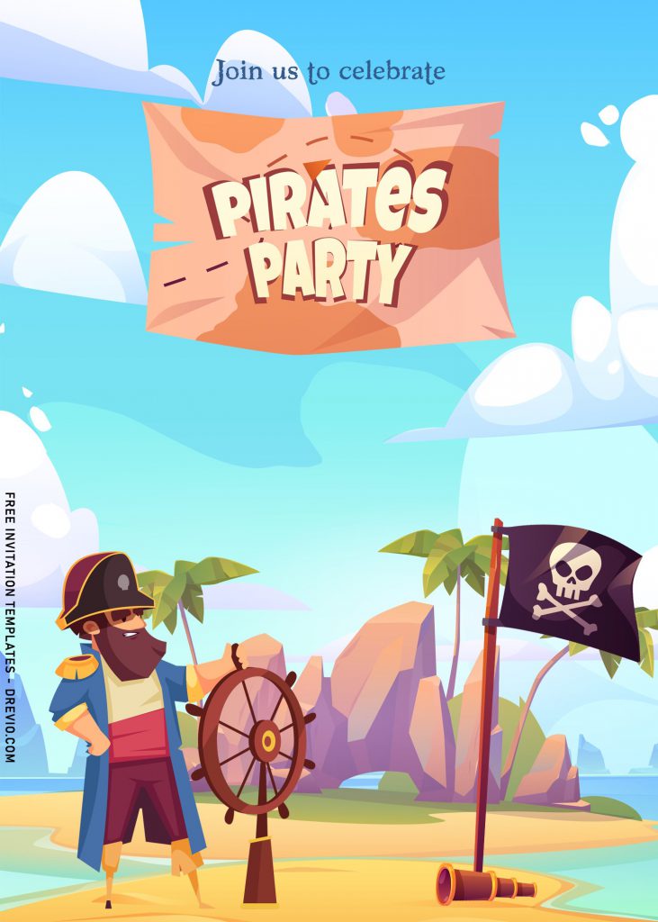 7+ Personalized Pirate Birthday Invitation Templates For Any Ages and has 