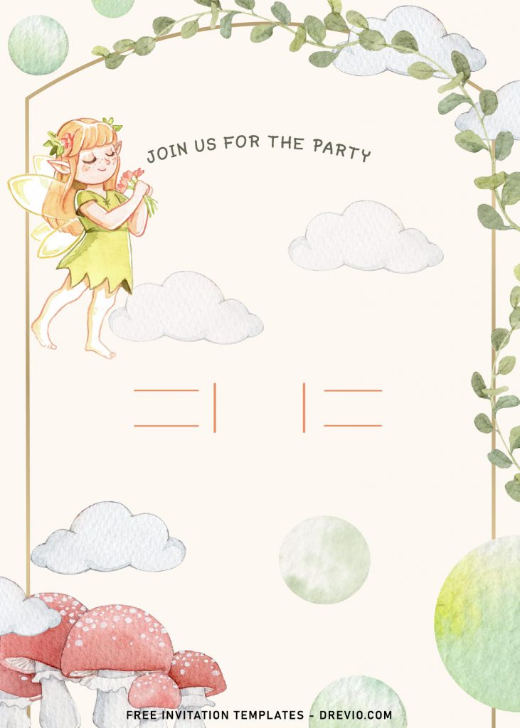 7+ Mermaid And Fairy Tale Themed Birthday Invitation Templates and has Cute Fairy
