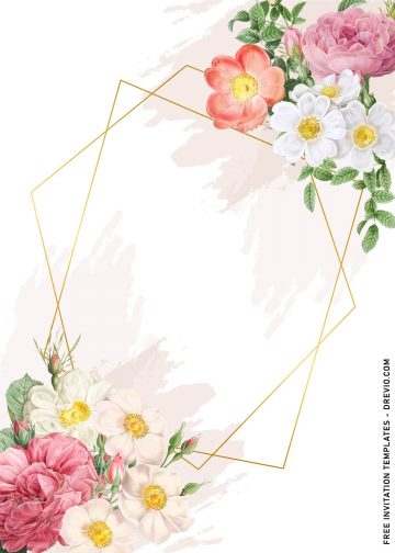 8+ Classy Birthday Invitation Templates With Watercolor Flowers ...