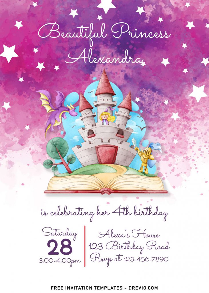 8+ Beautiful Princess Birthday Invitation Templates