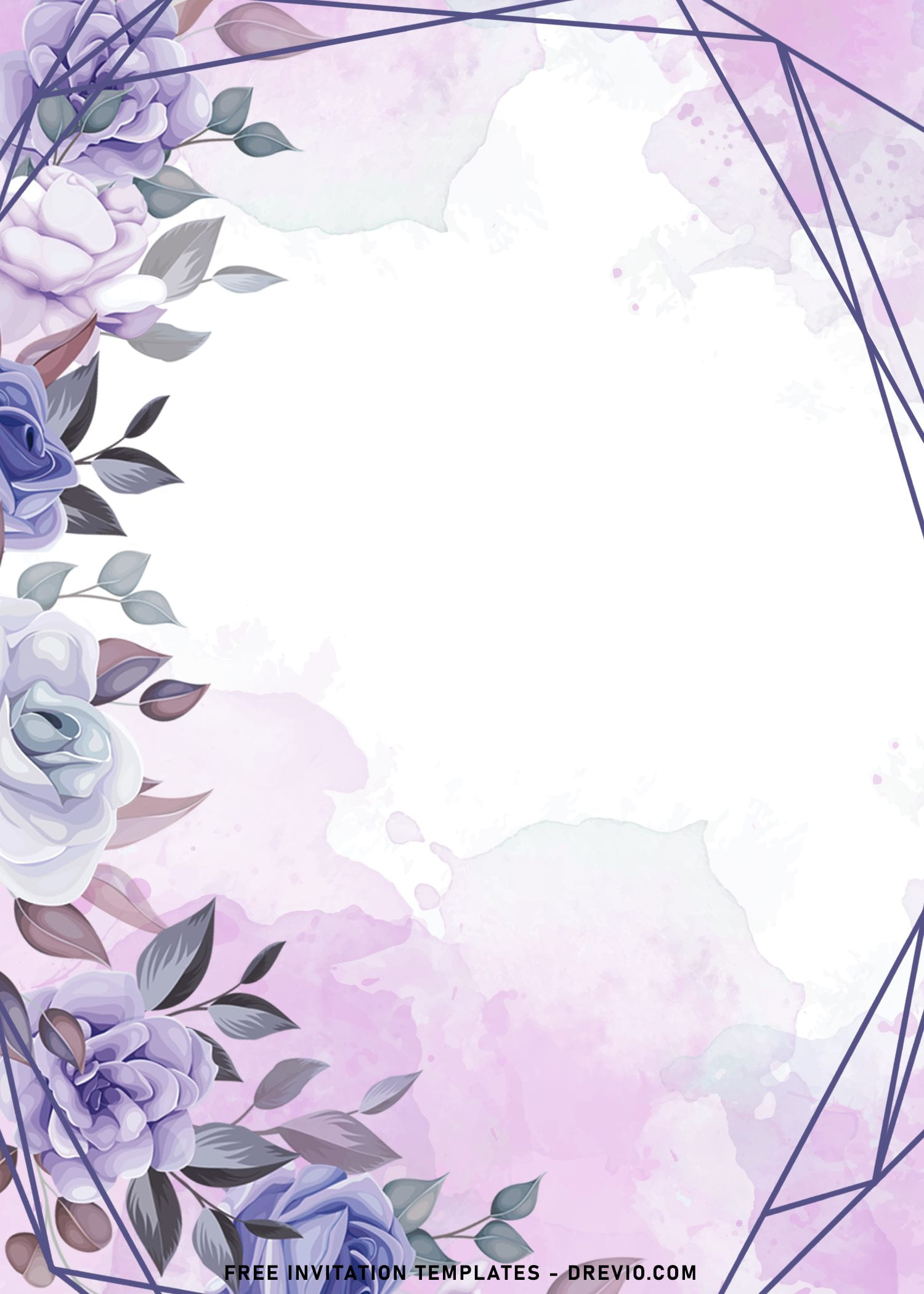 9+ Soft Purple Floral Birthday Invitation Templates Download Hundreds