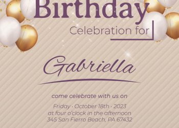 10+ Sparkling Balloons Birthday Invitation Templates