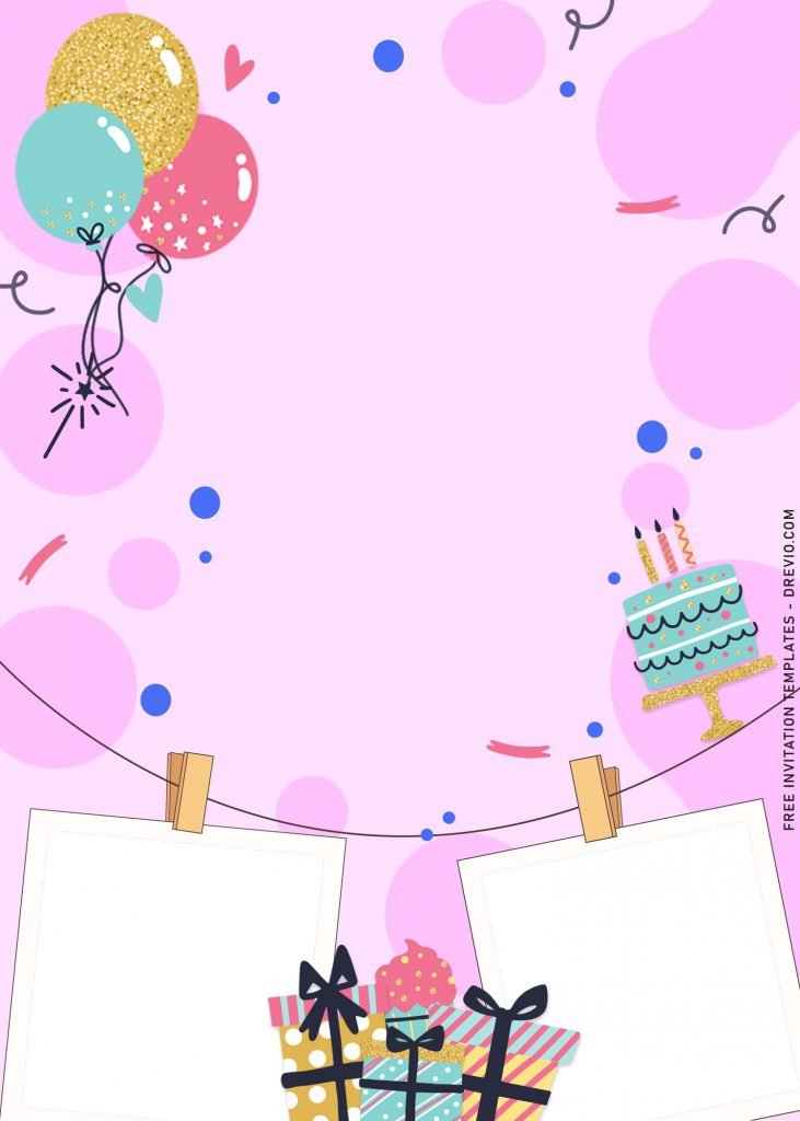 11+ Fun Kids Birthday Invitation Templates For Your Kid's Upcoming Birthday and has Colorful confetti