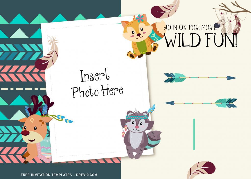 11+ Personalized Boho Woodland Birthday Invitation Template For Kids Of Any Ages and has Boho styled arrow