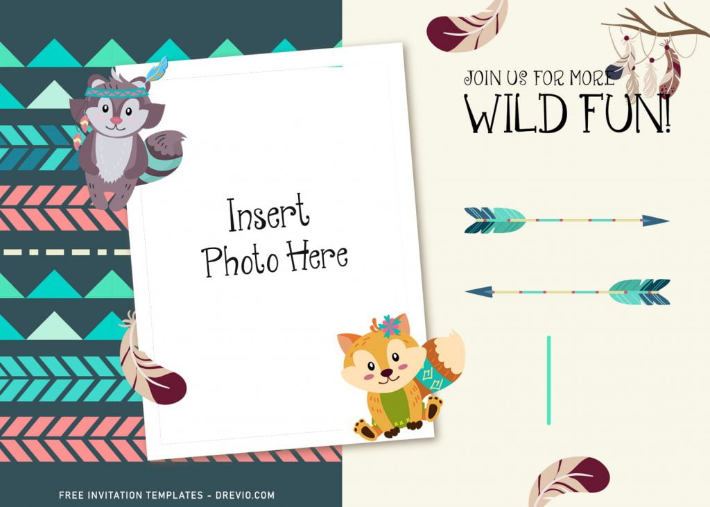 11+ Personalized Boho Woodland Birthday Invitation Template For Kids Of Any Ages and has cute baby fox