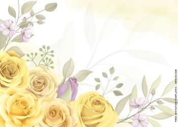 11+ Beautiful Yellow Roses Wedding Invitation Templates - Drevio : Free ...