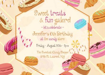 11+ Yummy Sweet Treats Birthday Invitation Templates