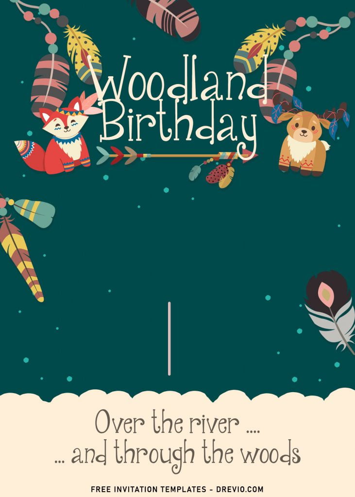 7+ Woodland Birthday Invitation Templates For Your Little Animal Lover Birthday and has Baby Fox