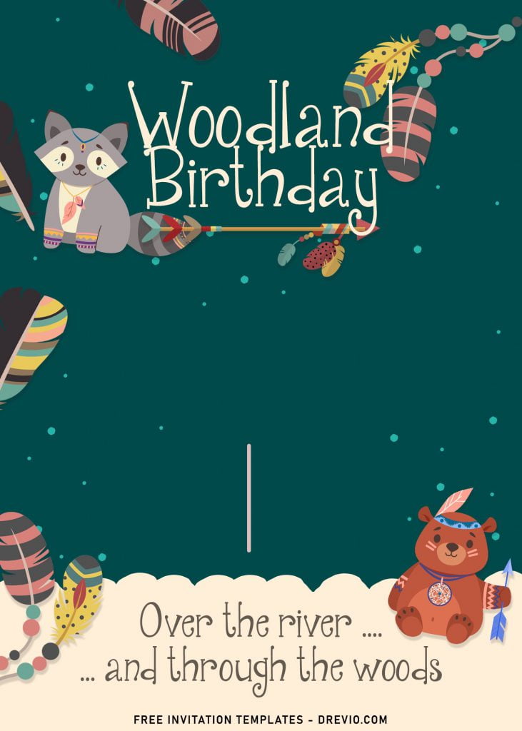 7+ Woodland Birthday Invitation Templates For Your Little Animal Lover Birthday and has Baby Raccoon