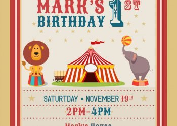 7+ Cute And Fun Circus Themed Birthday Invitation Templates