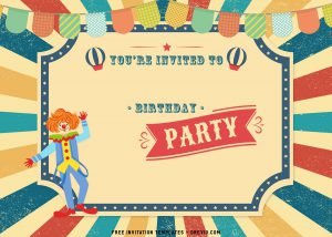 8+ Cute Amusement Park Themed Kids Birthday Invitation Templates ...