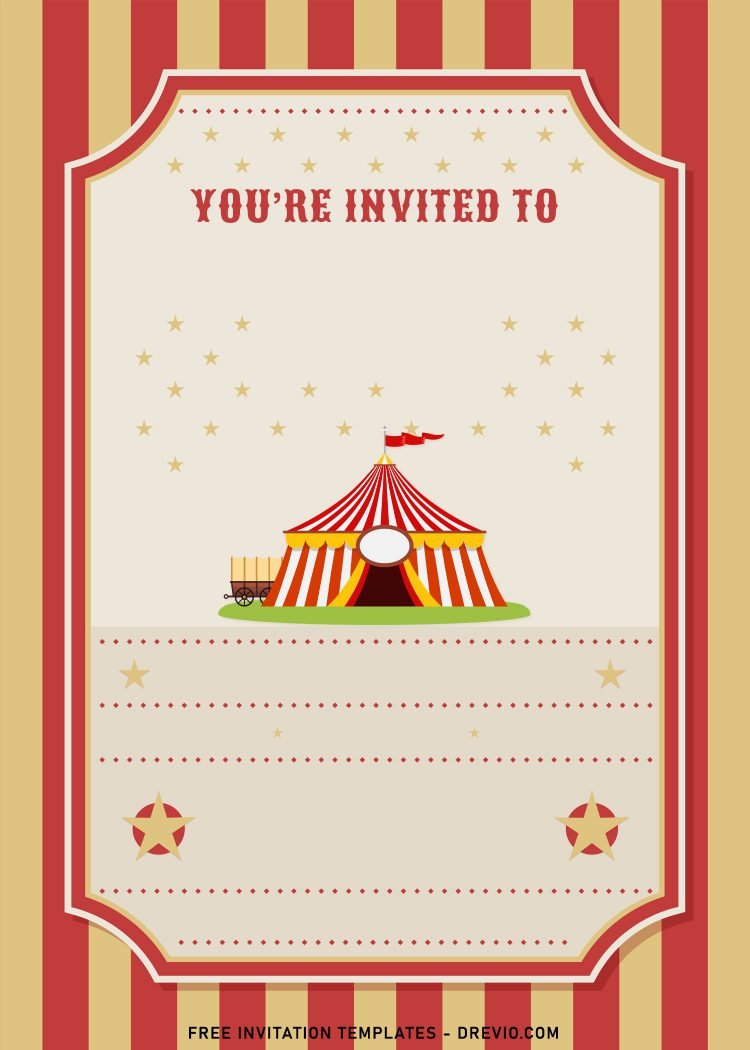 7+ Circus Themed Birthday Invitation Templates | Download Hundreds FREE ...