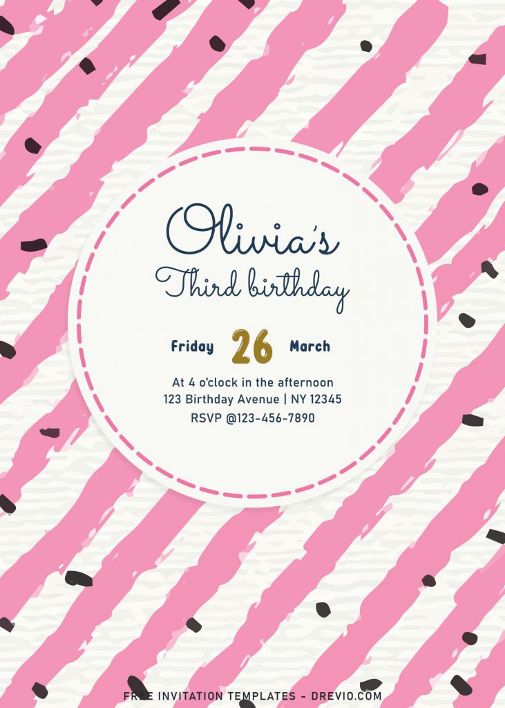 8+ Adorable Pattern Birthday Invitation Templates