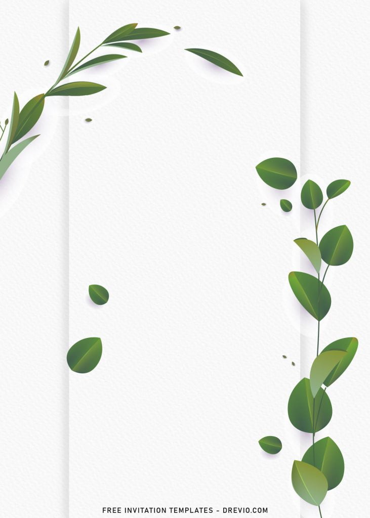 8+ Botanical Eucalyptus Birthday Invitation Templates with gorgeous evergreen plants