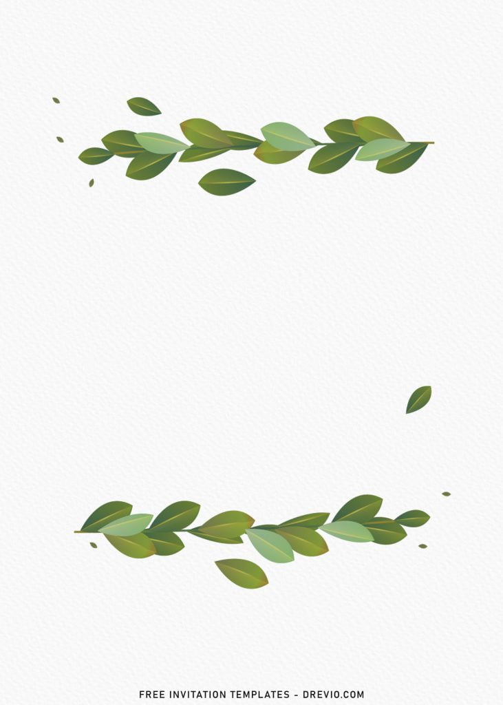 8+ Botanical Eucalyptus Birthday Invitation Templates with botanical greenery leaves