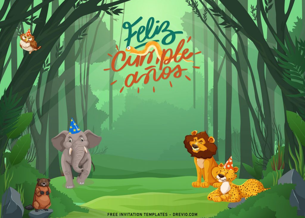 8+ Cute Jungle Zoo Birthday Invitation Templates For Your Kid's Upcoming Birthday and has cute cheetah