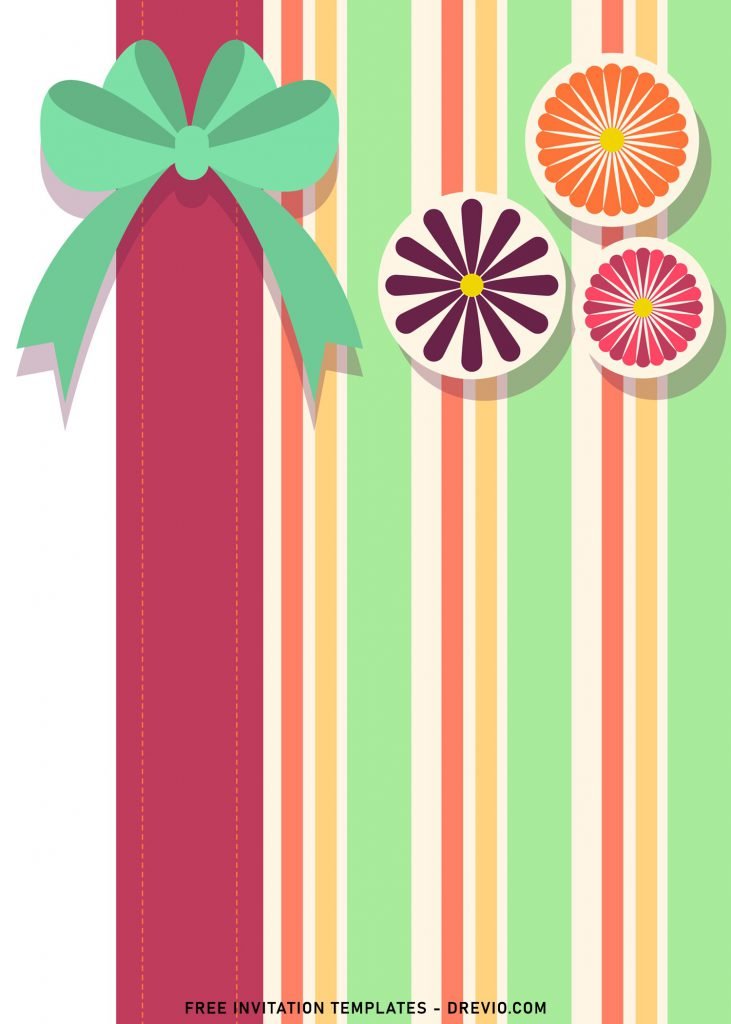 8+ Holiday Spring Birthday Invitation Templates with beautiful ribbon