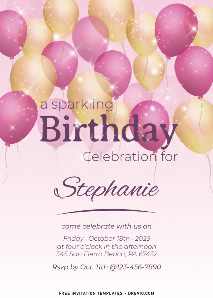 9+ Sparkling Birthday Invitation Templates For Your Sparkle Girl's Upcoming Birthday