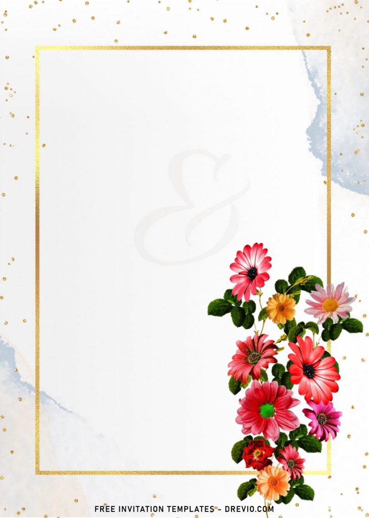 7+ Beautiful Watercolor Wedding Invitation Templates For Your Special Day with magnolias