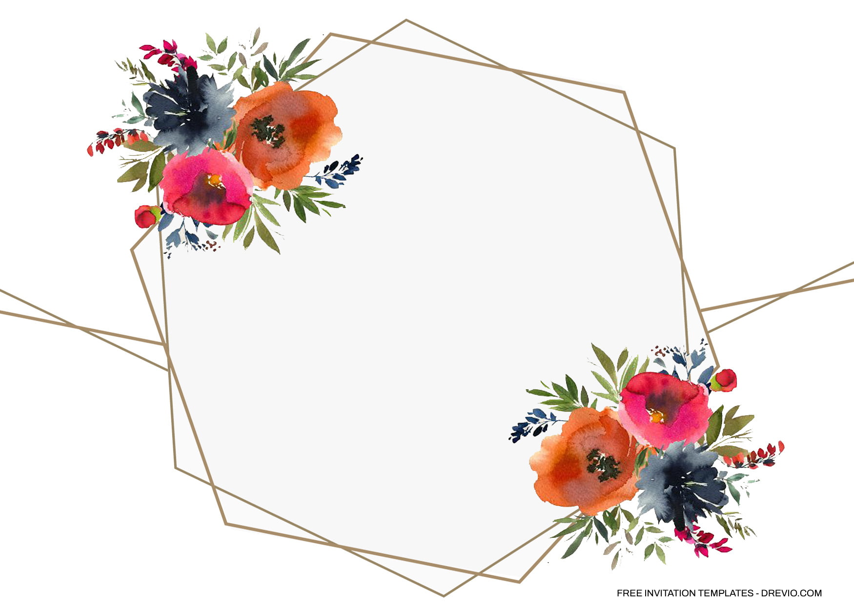 7+ Andrea Watercolor Floral For Invitation Templates