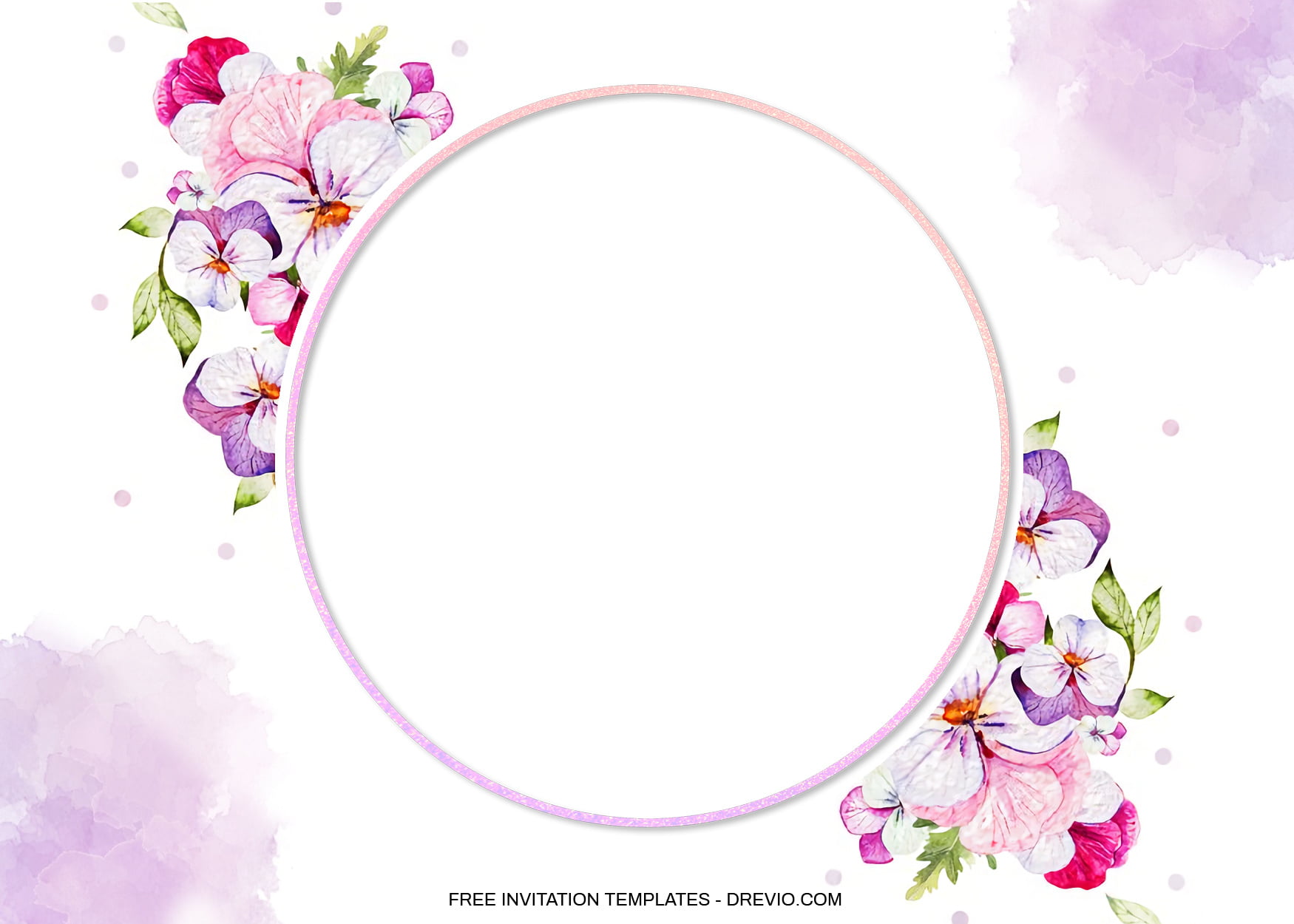 8+ Pansy Orchids Floral For Invitation Templates