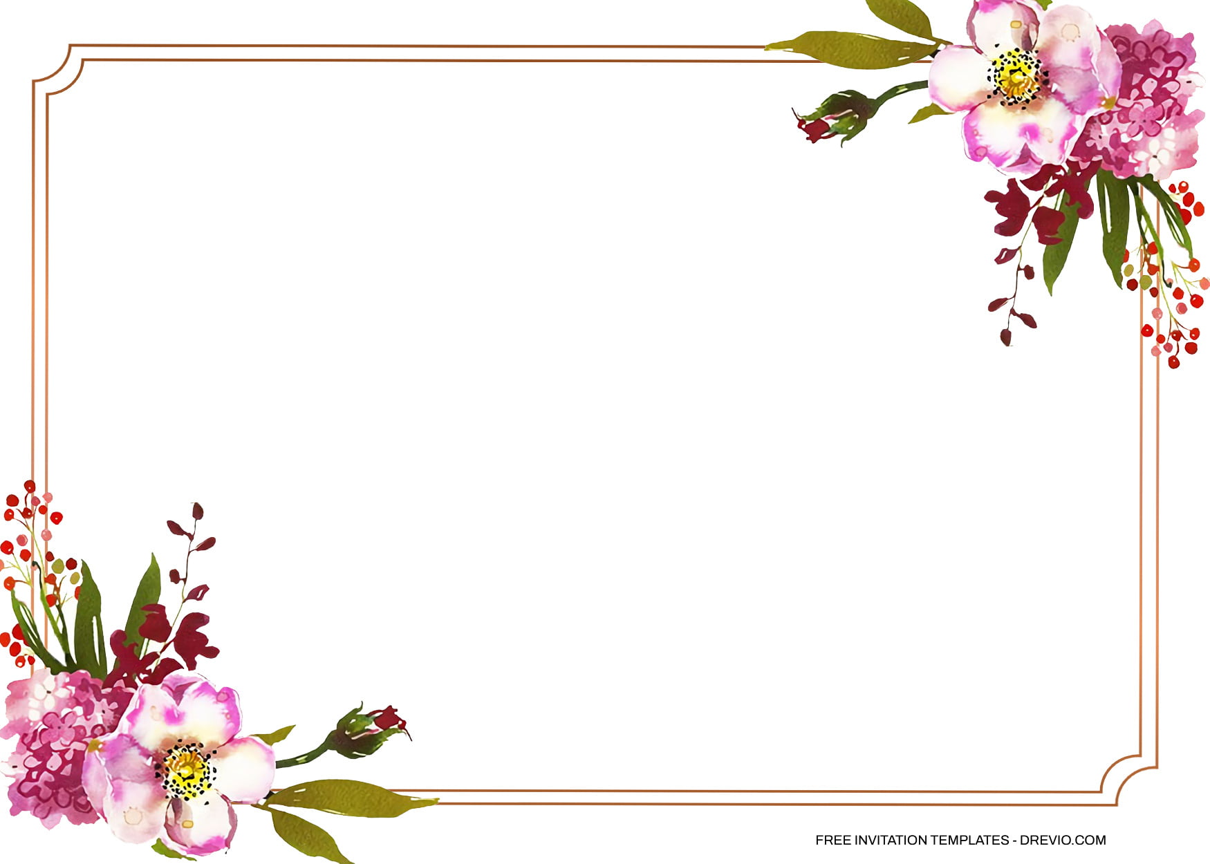 8+ Magenta Blush Floral For Invitation Templates