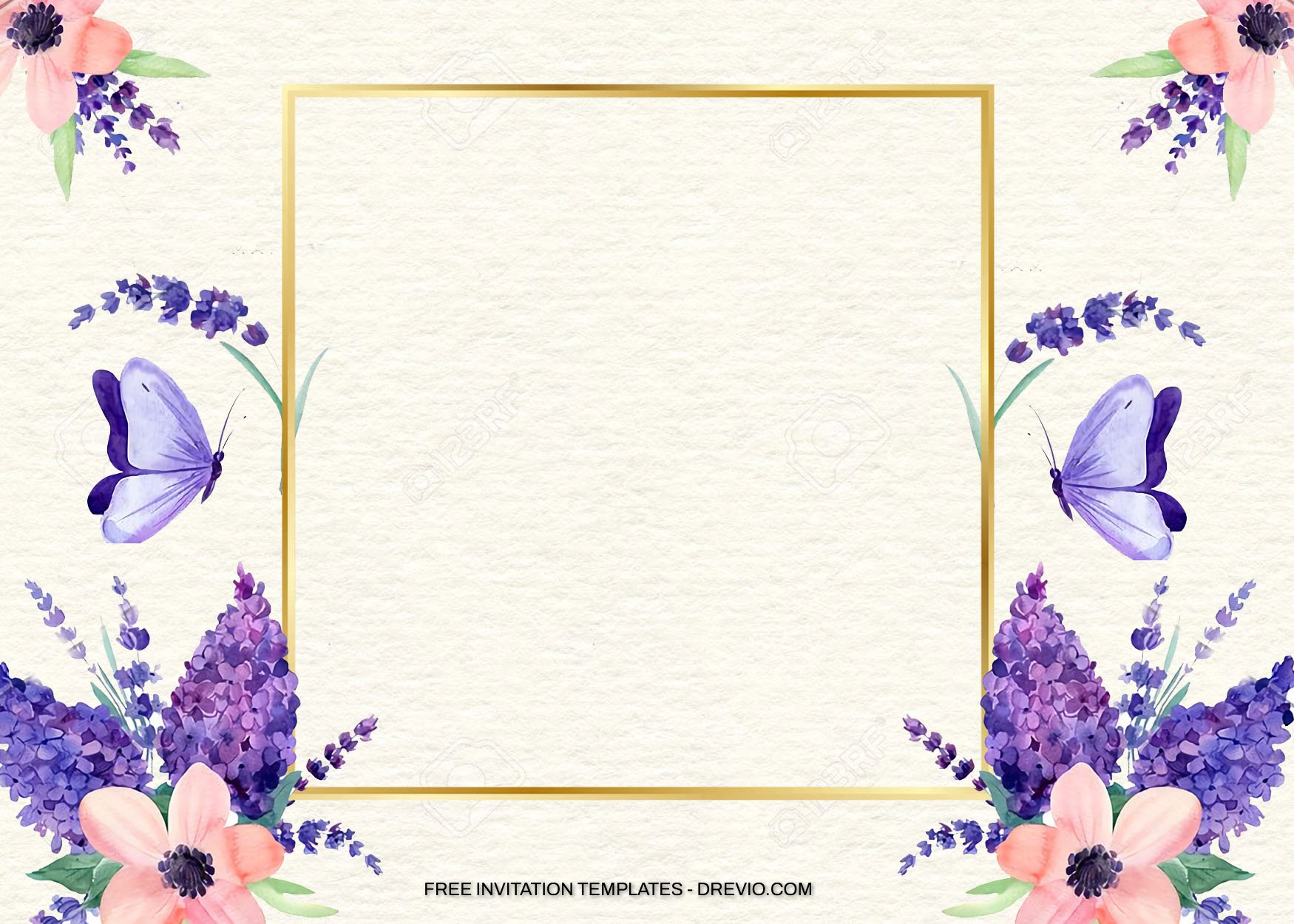 7+ Simple Lavender Floral Birthday Invitation Templates