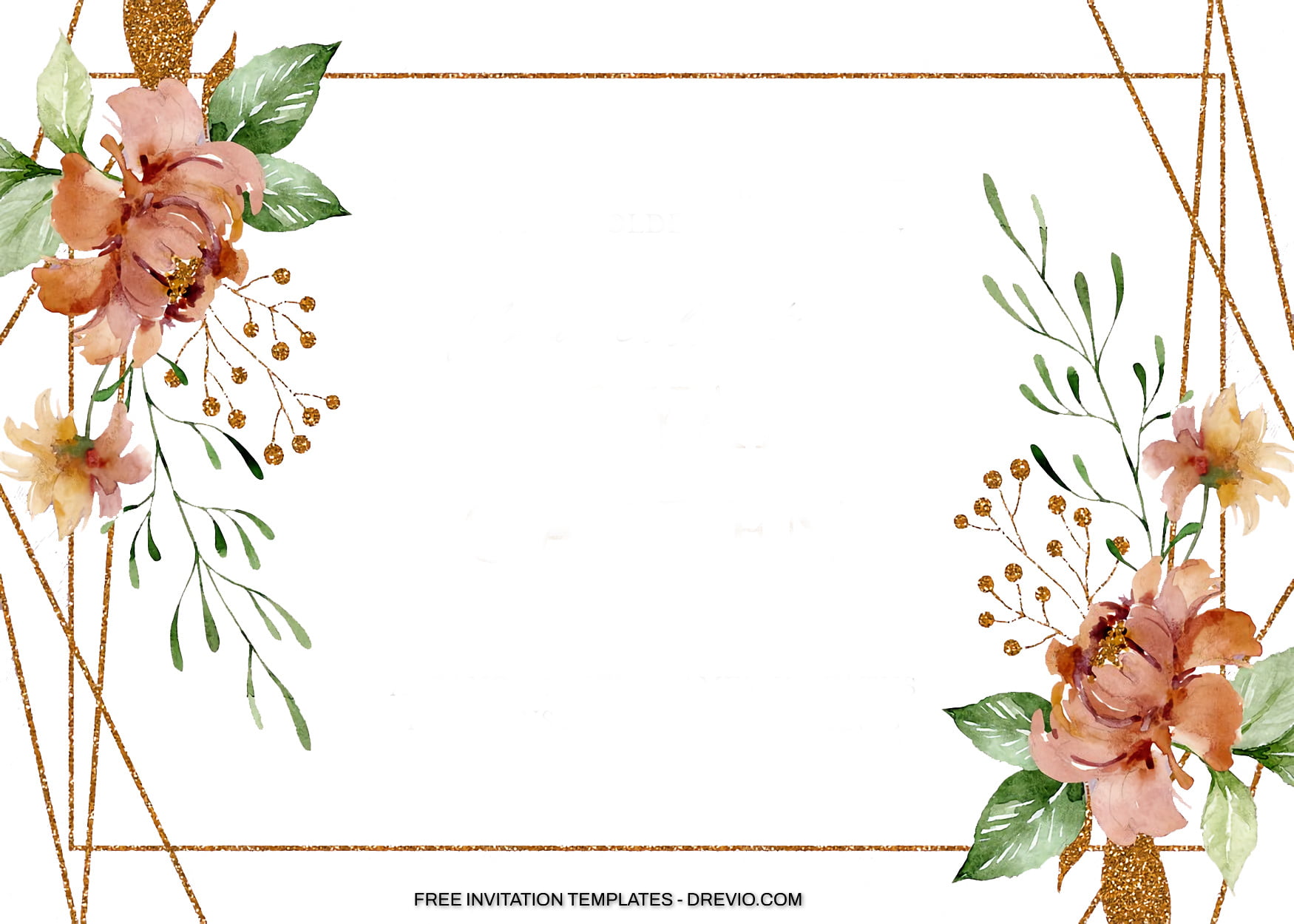 8+ Royal Garden Watercolor Floral Invitation Templates