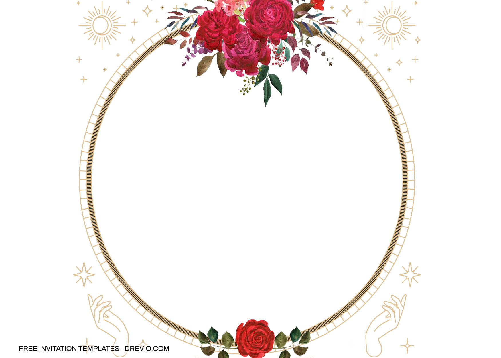 10+ Crystal Ball Roses Floral Invitation Templates