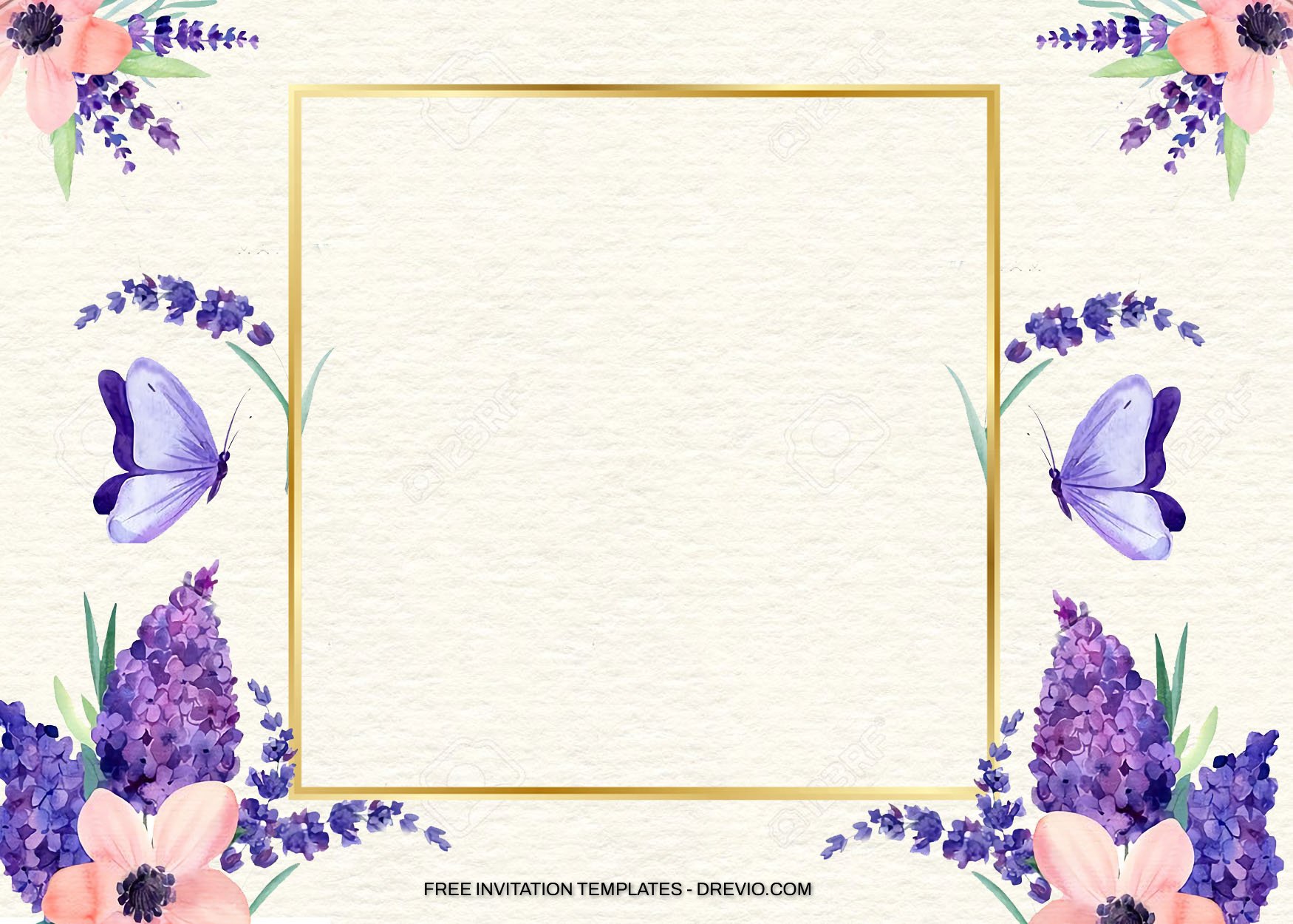 7+ Simple Lavender Floral Birthday Invitation Templates