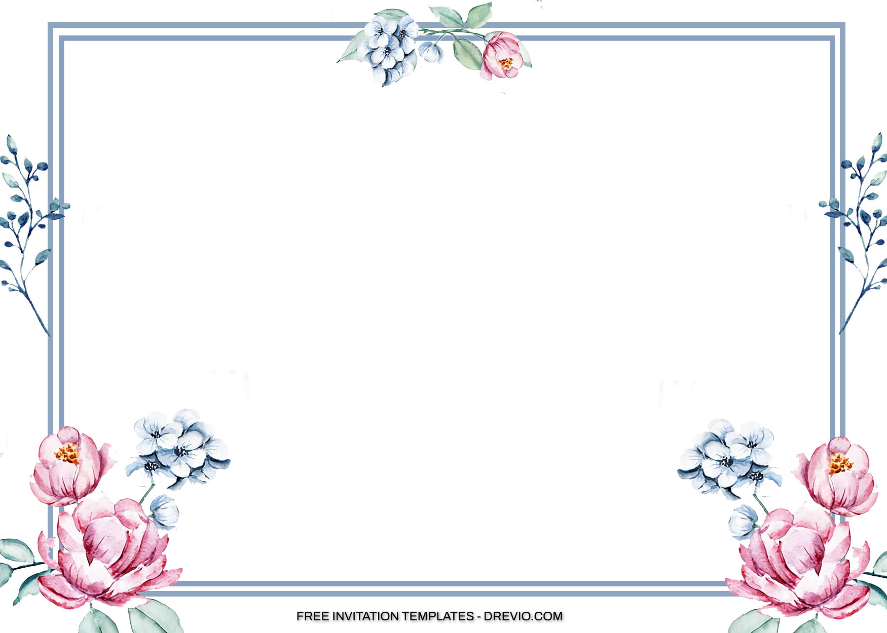 9+ Square Frame Pastel Floral Invitation Templates