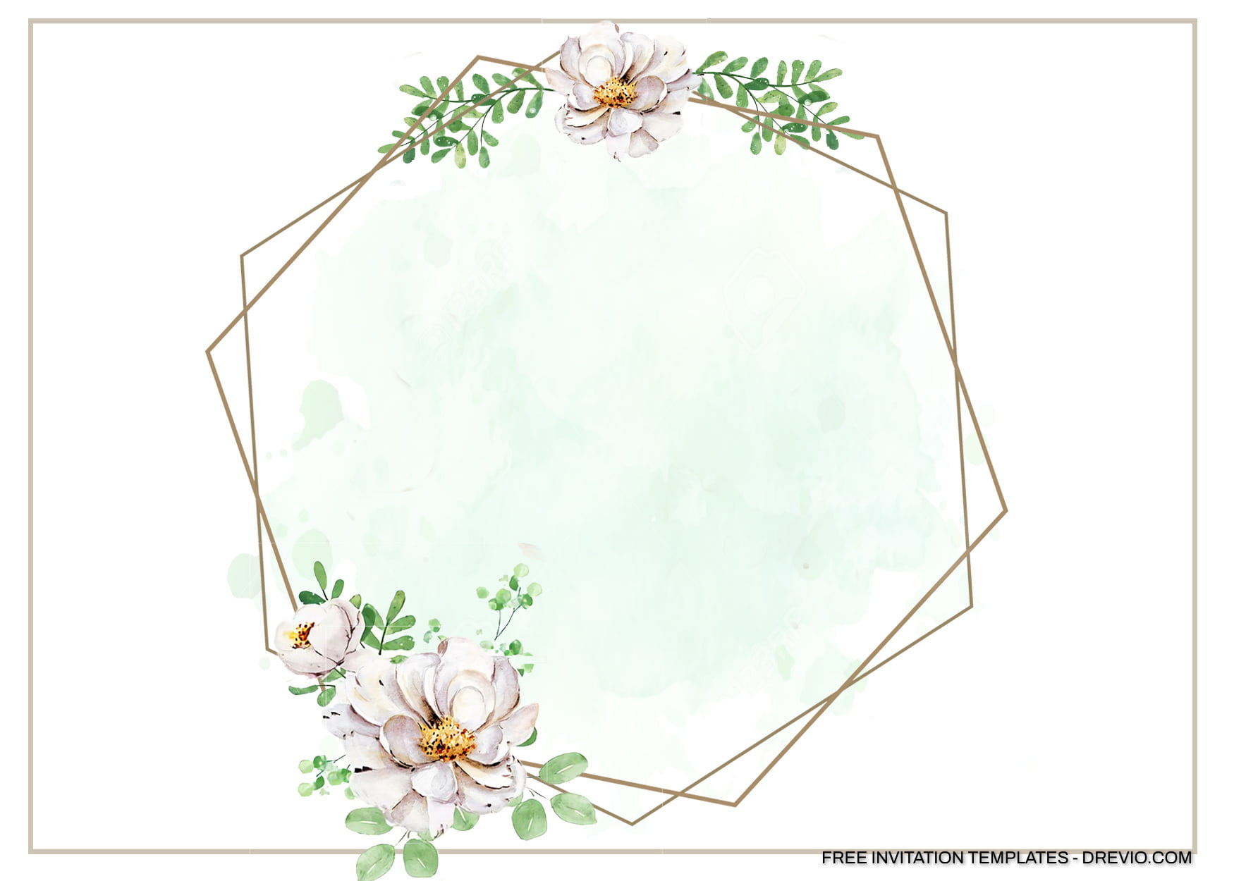8+ Simple Decorative Watercolor Floral Invitation Templates