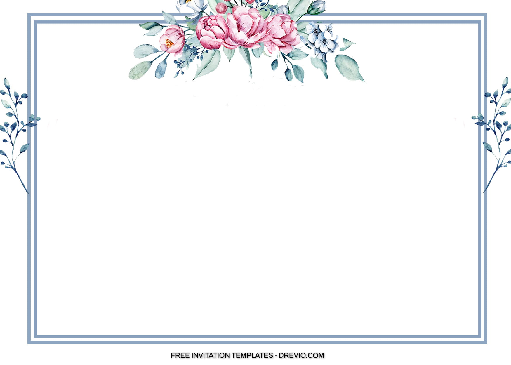 9+ Square Frame Pastel Floral Invitation Templates
