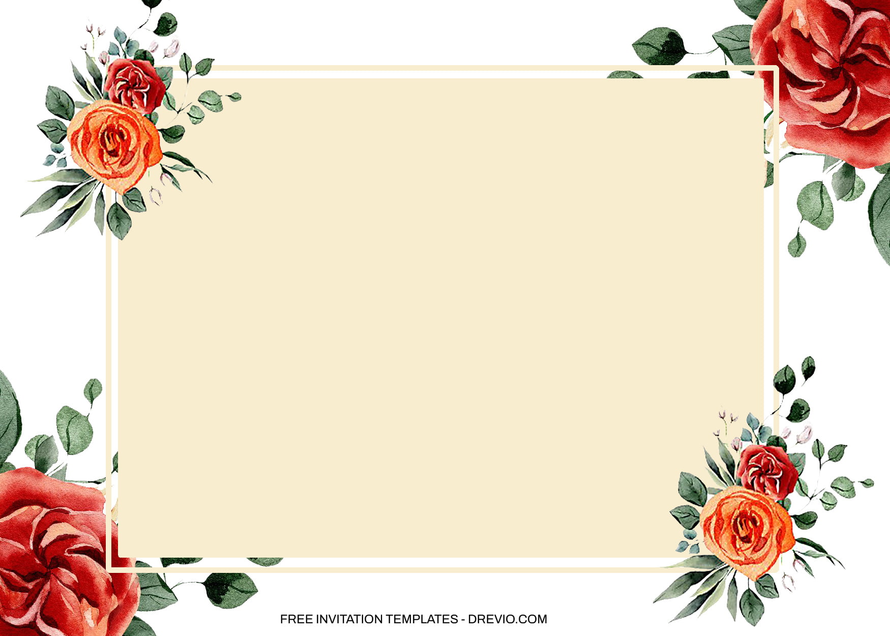 10+ Ceremony Roses and Orchids Floral Invitation Templates