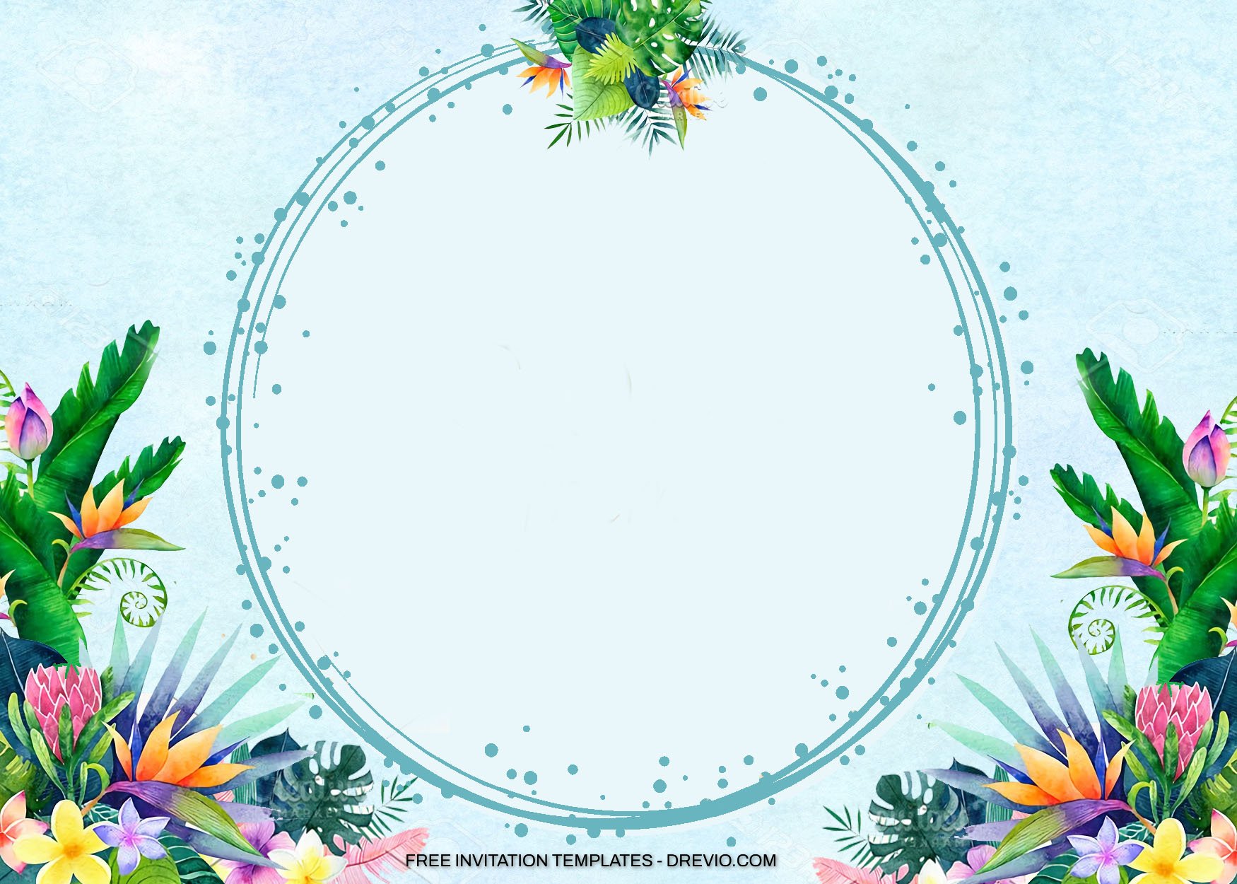 11+ Seaside Botanical Floral Birthday Invitation Templates