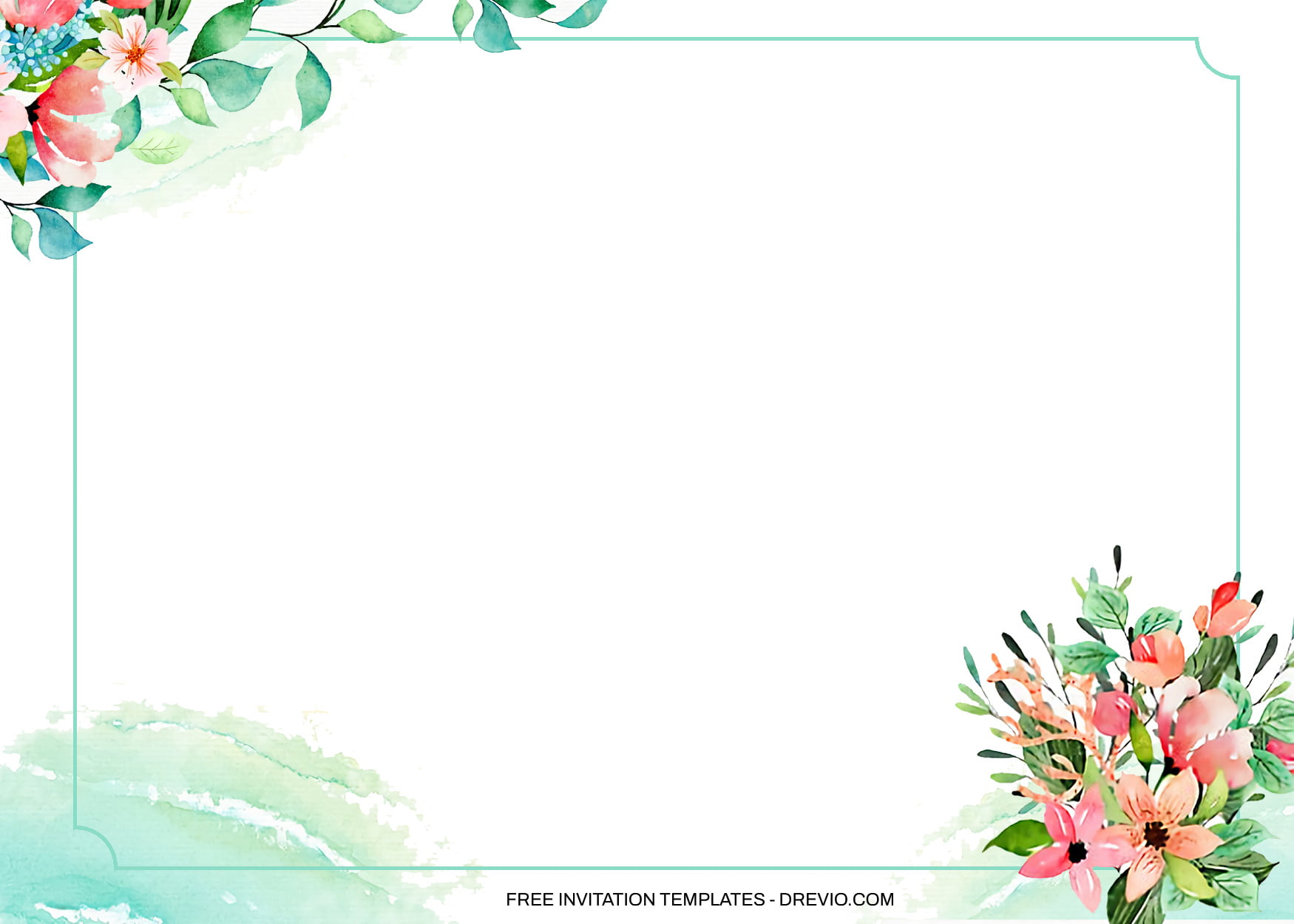 8+ Saltwater Shores Floral For Invitation Templates