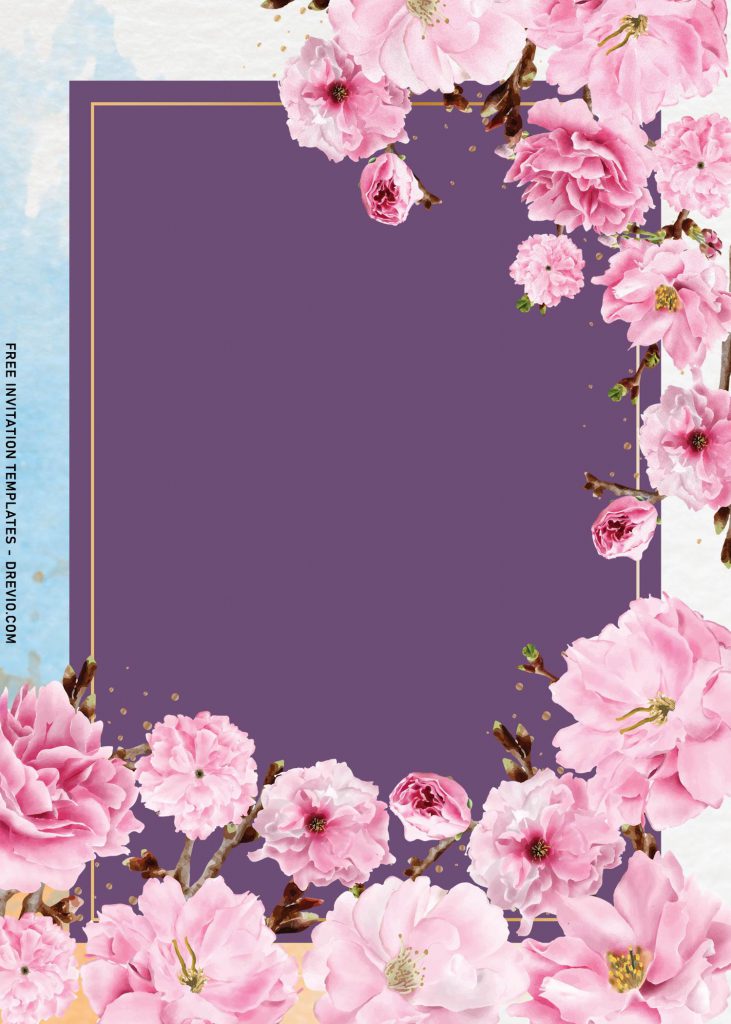 11+ Gorgeous Cherry Blossom Birthday Invitation Templates with enchanting cherry blossom 