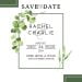 7+ Aesthetic Save The Date Wedding Invitation Templates With Eucalyptus