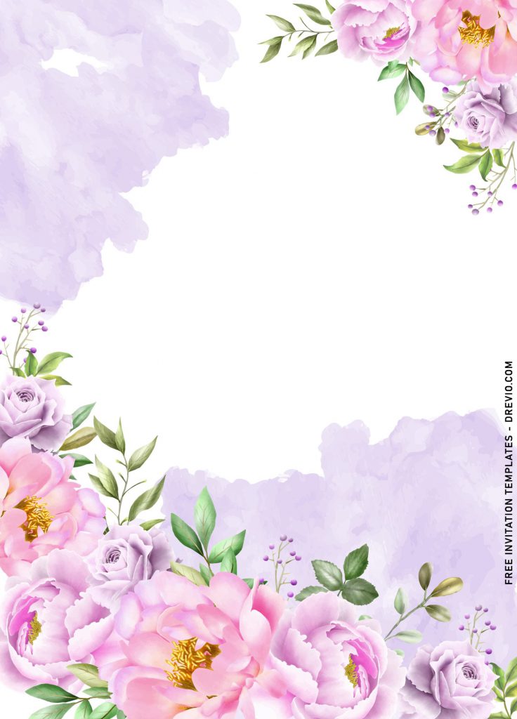 7+ Beautiful Magnolia And Rose Birthday Invitation Templates with watercolor magnolia