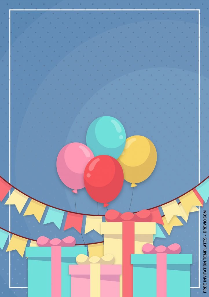 7+ Fun Birthday Invitation Templates For All Ages with colorful balloons
