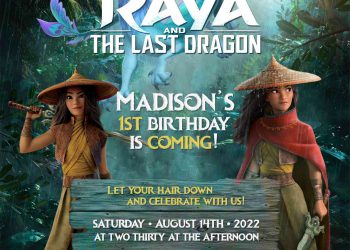 7+ Disney Raya Birthday Invitation Templates For Your Kid's Upcoming Birthday