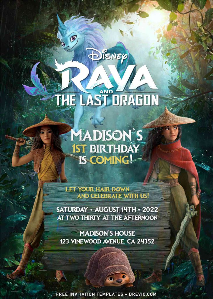 7+ Disney Raya Birthday Invitation Templates For Your Kid's Upcoming Birthday