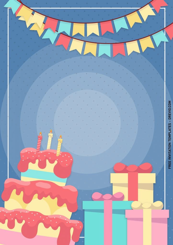 7+ Fun Birthday Invitation Templates For All Ages with yummy birthday cake